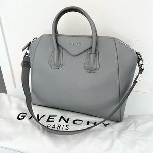Givenchy medium Antigona in Grey with silver hardware